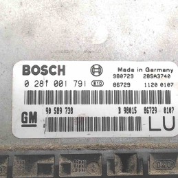 90589738 0281001791 Centralina modulo ECU motore Opel Frontera B 2.2dti 85kw 4x4 1999