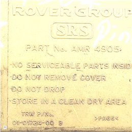 010172400B Centralina modulo controllo airbag Land Rover Range Rover 1998 d25602500x AMR4905